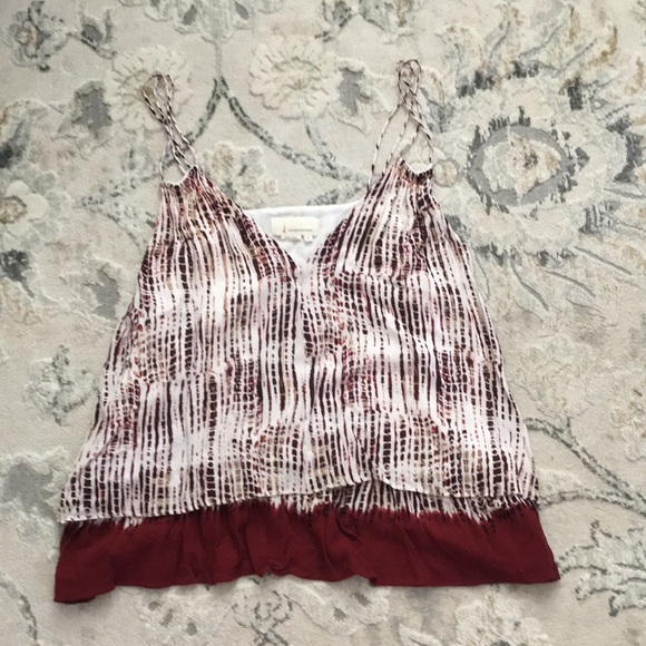 Anthropologie Olivia Layered Spaghetti Strap Cami Top Women's XL - Picture 4 of 7